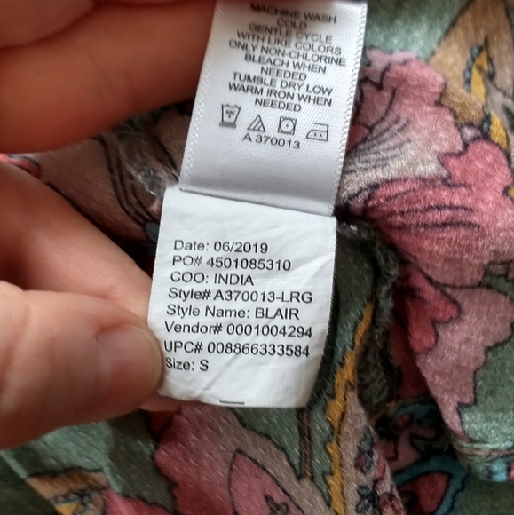 New Haute Hippie Tribe Floral Kimono Cardigan S - Picture 9 of 9